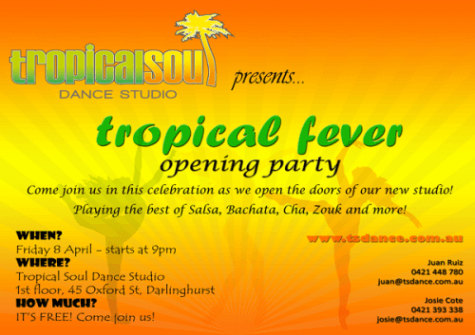 Tropical Fever – Our opening party