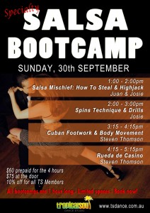 Salsa Bootcamps 2012 September