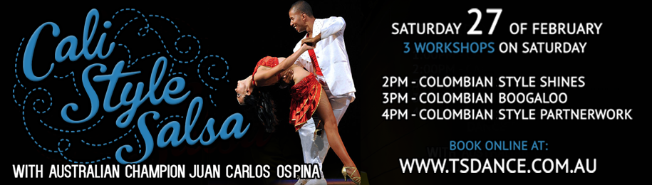 COLOMBIAN SALSA – Workshops with Australian Champion Juan Carlos Ospina