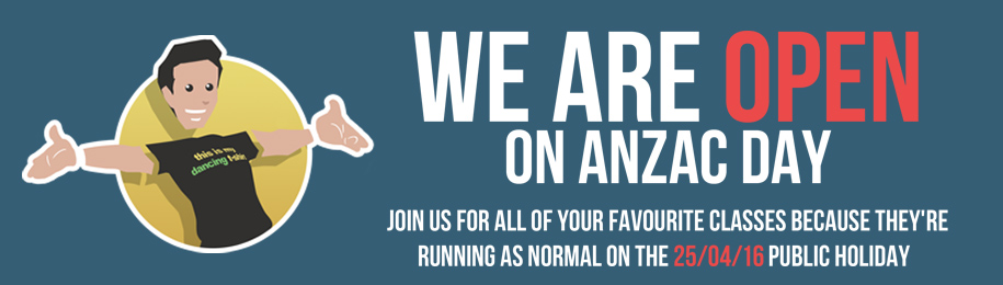 We’re open on Anzac Day!
