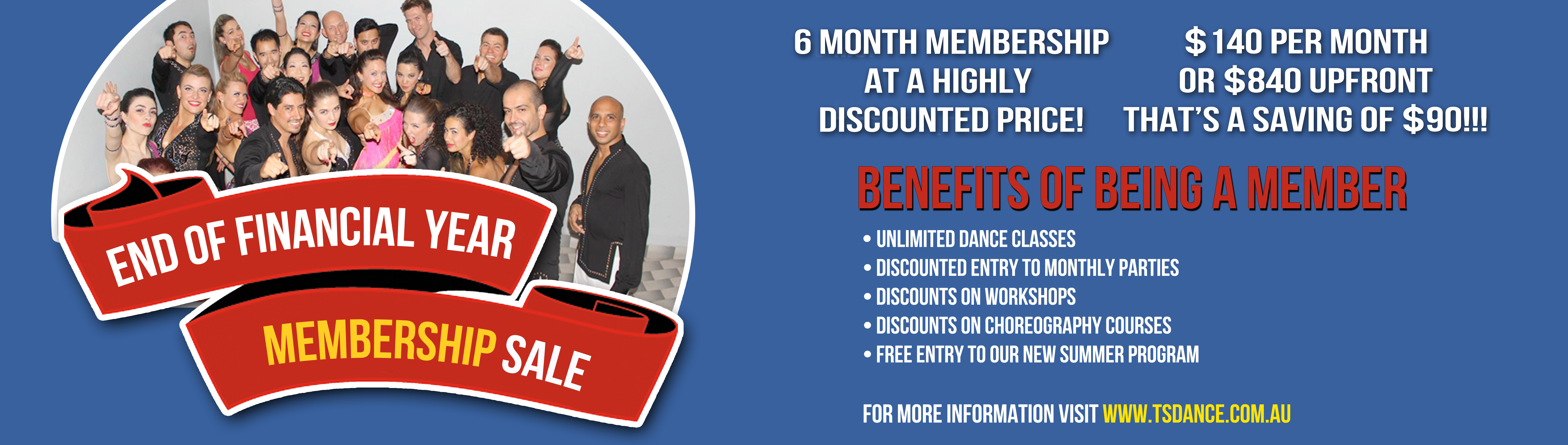 End of financial year membership sale! Limited time offer!