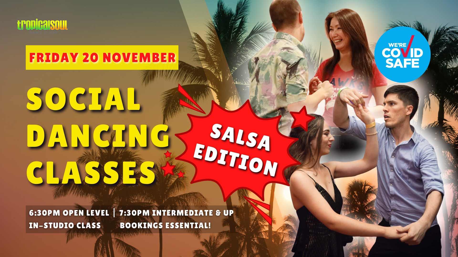 November 6 Bachata Social Dancing Classes