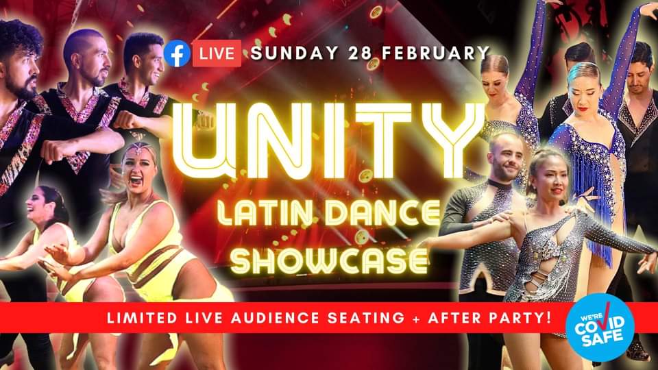 UNITY: Latin Dance Shows with live Audience and Free FB Live Stream SUN 28 FEB