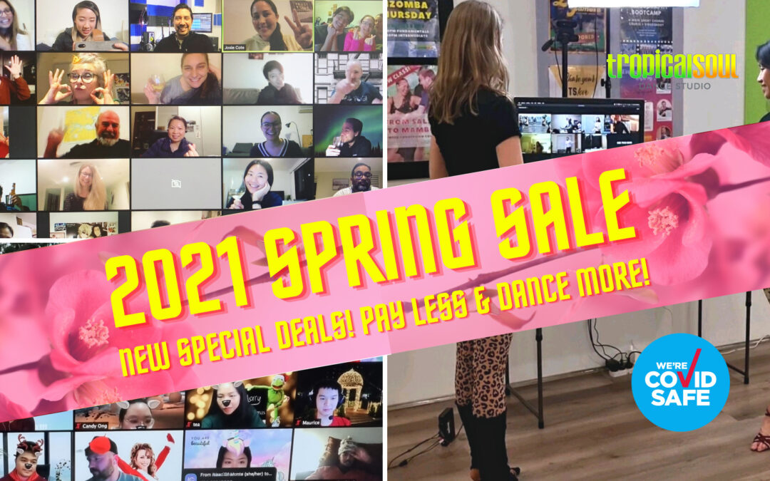 Spring Sale 2021 for our online dance classes